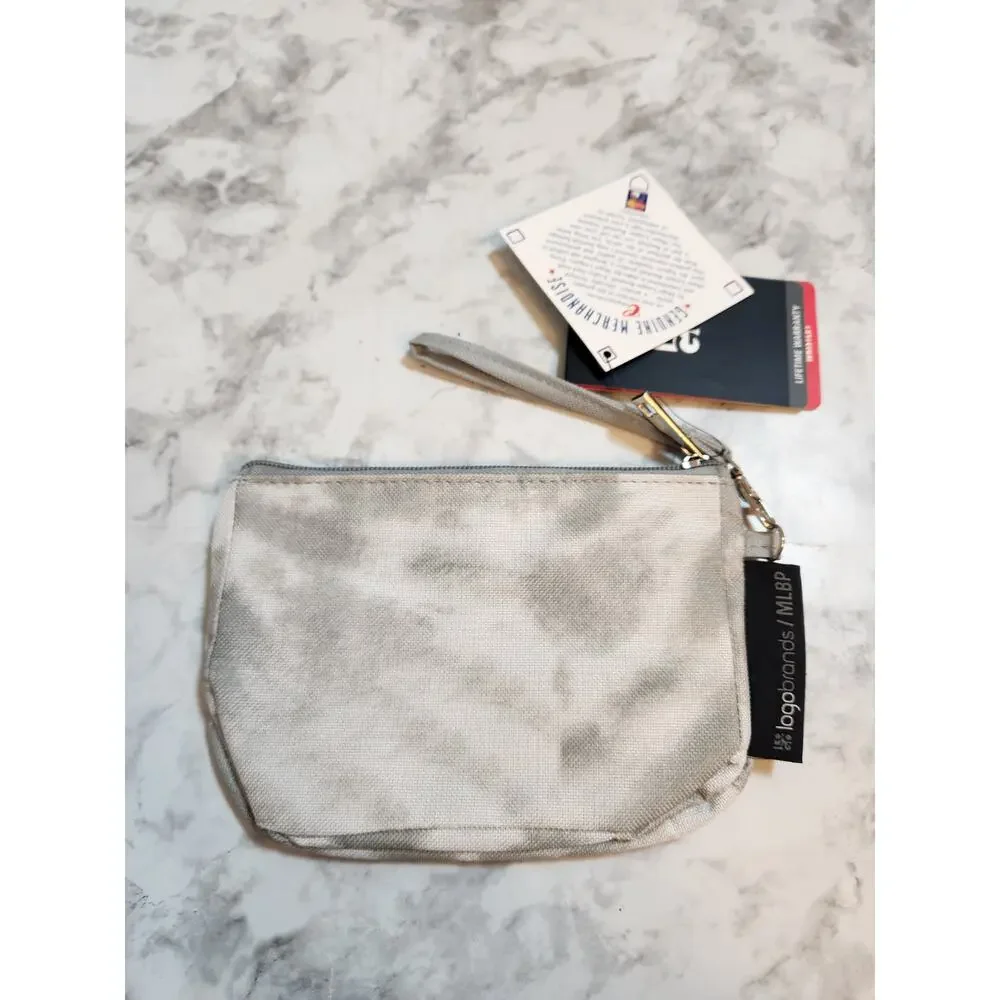 MLB Boston Red Sox‎ Women's Gray Tie Dye Zip Mini Wallet Wristlet NWT